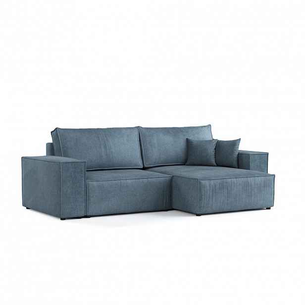 AltaBeds ROHOVÁ SEDAČKA CAVO, textil, Modrá