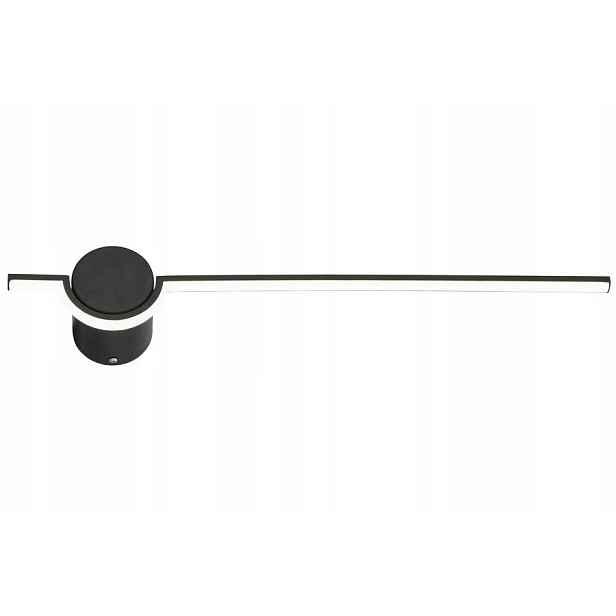 Led nástěnné svítidlo moderní černé nad zrcadlo 60 cm 4000K Reality