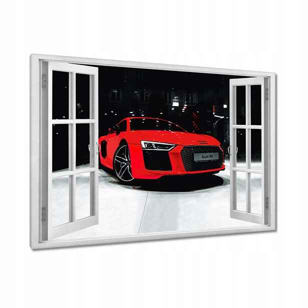 Obrazy 90x60 Červené Audi Audica R8