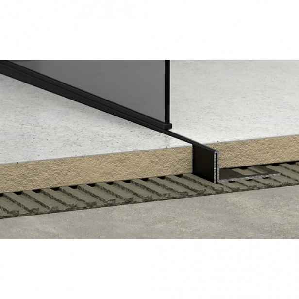 Lišta pravá Havos černá, nerez komaxit, délka 200 cm, výška hrany 10 mm, SPNRZK10200PC