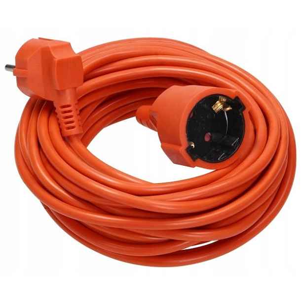 Prodlužovací Kabel zahradní, jednoduchý Virone 30 m 1 ks zásuvek, oranžový