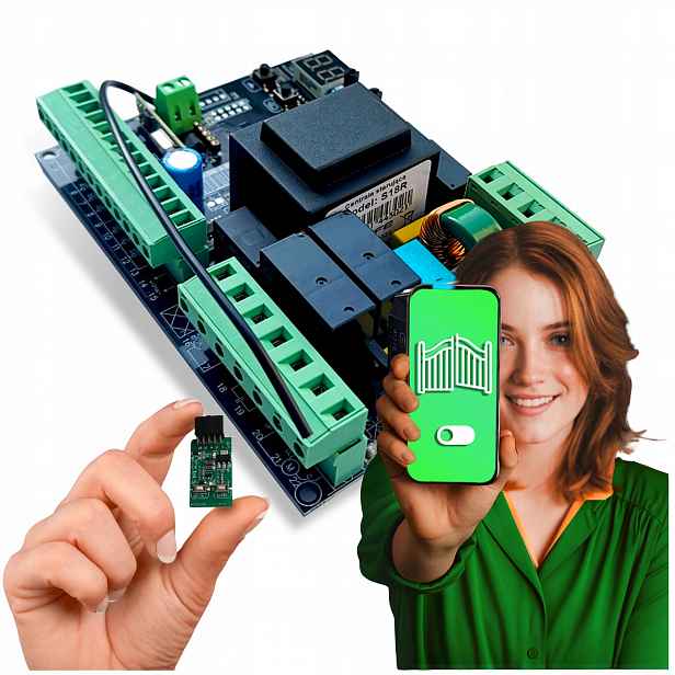 Řídicí Jednotka 230 V pro pohony posuvných vrat a závor Wifi Supla