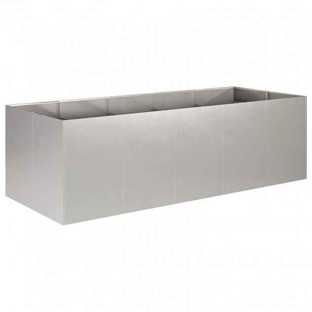 vidaXL Zahradní pěstebník Stříbrná 200 x 80 x 60 cm Nerezová ocel