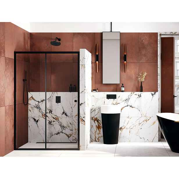 BESCO Olsen Spa  BCDUOSL10BC - Sprchové dveře DUO SLIDE BLACK