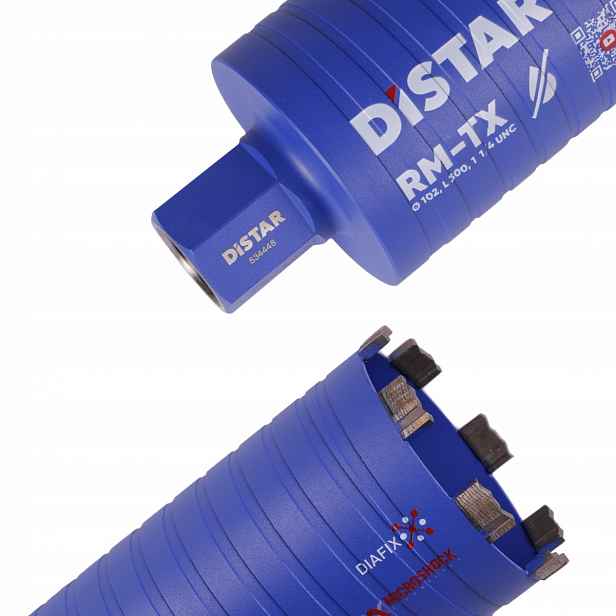 DiSTAR vrták korunkový vrták pro betonu 102 mm Dds-w 102x300x1 1/4 Unc Rm-tx