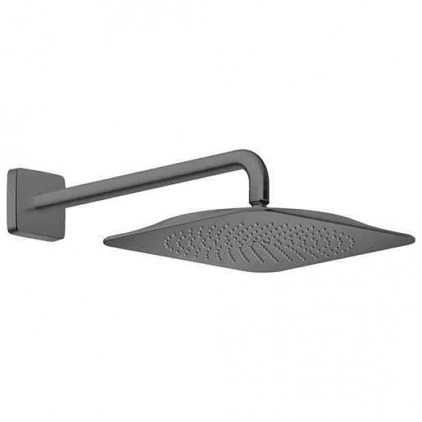 Hlavová sprcha Hansgrohe AXOR Citterio C včetně sprchového ramena kartáčovaný černý chrom 28790340