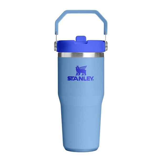 Modrá termoska z nerezové oceli 410 ml IceFlow™ Flip Straw 2.0 Tumbler Blue Sky – Stanley