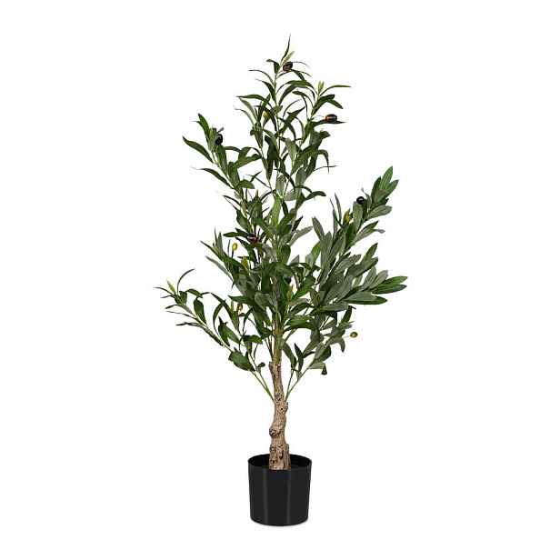 Relaxdays OLIVOVNÍK Zelený umělý 90 cm