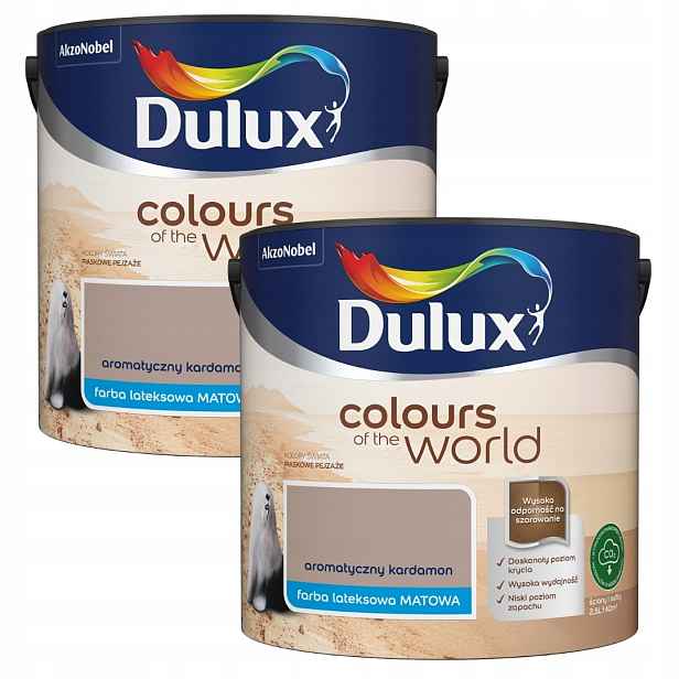 Set Dulux Barvy Světa 2x2,5L Barva Aromatický Kardamom 5L
