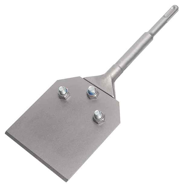 Špachtle SDS-Plus 250x100 mm, podlahová škrabka pro odstraňování podlahového lepidla