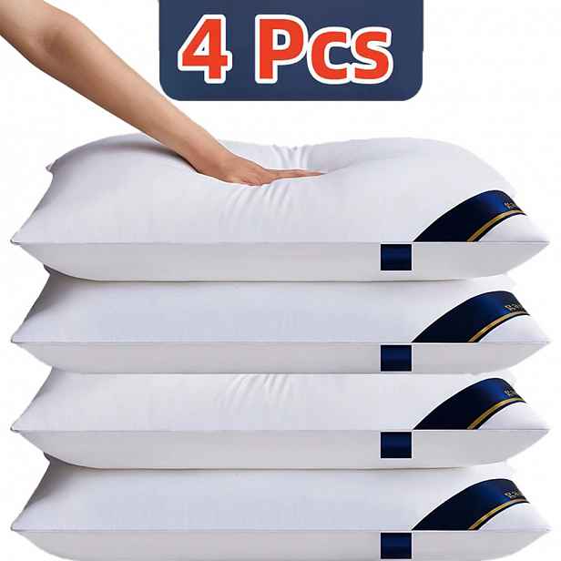 TEMU 2/1/4 ks Prémiové měkké polštáře, snadné polštáře pro dospělé pro domácí použití, polštáře pro relaxační spánek, polštáře do postele 4 kusy,