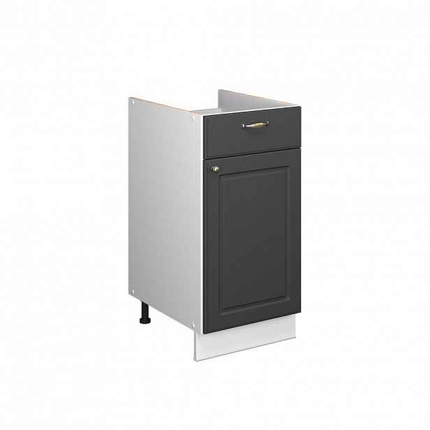 Vicco SPODNÍ SKŘÍŇKA PRO DŘEZ/VARNOU DESKU Fame-Line Anthrazit-Gold Landhaus 40 cm bez pracovní desky