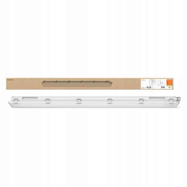 Lampa Hermetická Led lampa prachotěsná 18W 2400lm 4000K IP65 IK08 Šedá