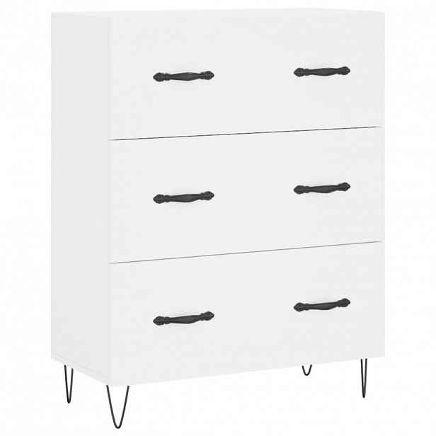 vidaXL Příborník bílý 69,5 x 34 x 90 cm kompozitní dřevo