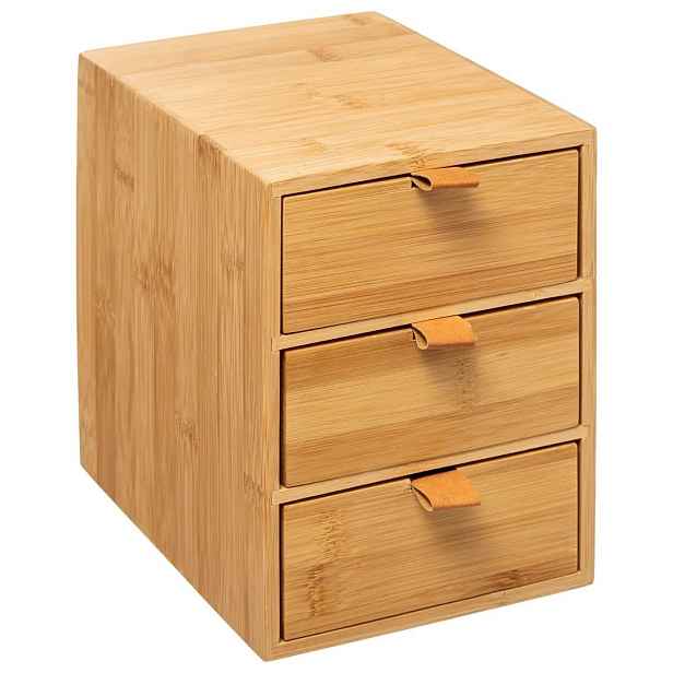 5five Simply Smart Bambusový organizér TRIDENT hnědý