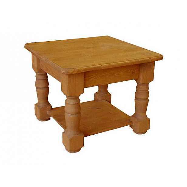 Konferenční stolek - oblá police dub