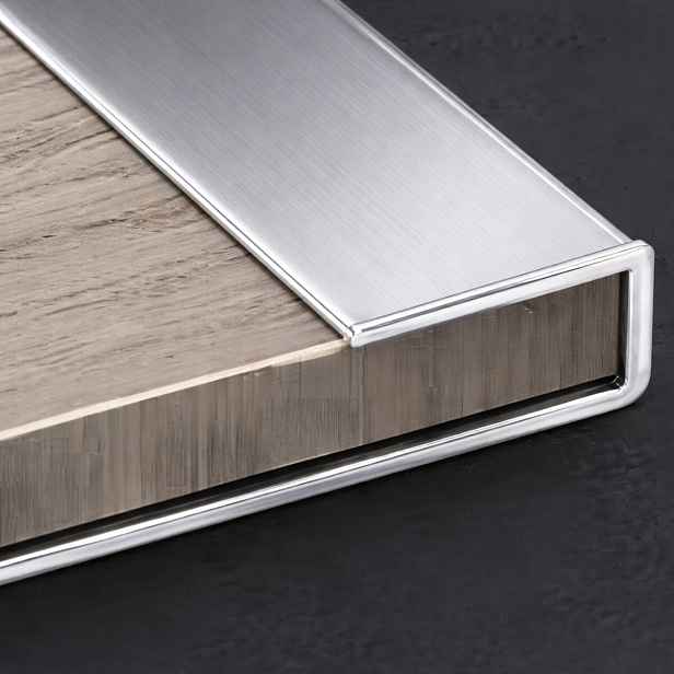 Profil ukončující pro SPC panel na zeď silver 2,6 m, 2600mm, šedá, Egibi