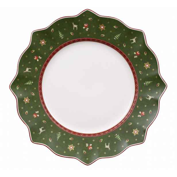 Villeroy & Boch Toy´s Delight vánoční jídelní talíř, zelený, 29 cm