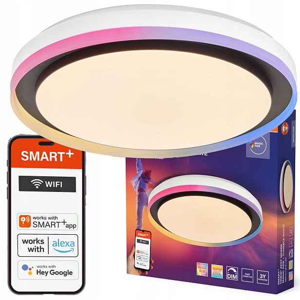 Stropní Svítidlo Led nástěnné svítidlo 38W 1050lm Cct Rgb Smart WiFi Orbis Osram