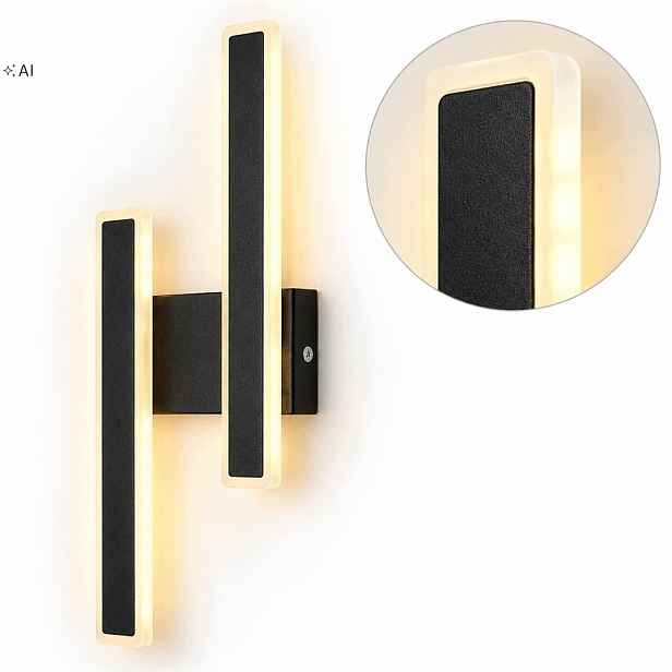 Nástěnná Lampa Nástěnné Led Černá Moderní Chodba Obývací Pokoj 3000K 32W