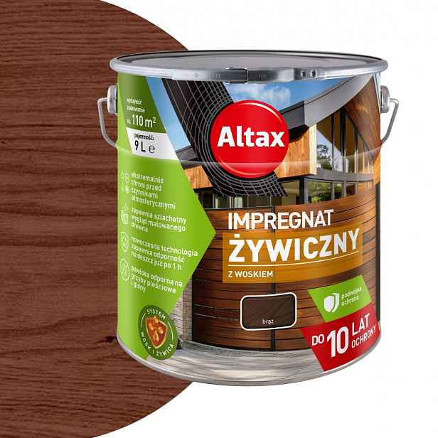 Altax Pryskyřičný impregnační nátěr 9L Hnědá