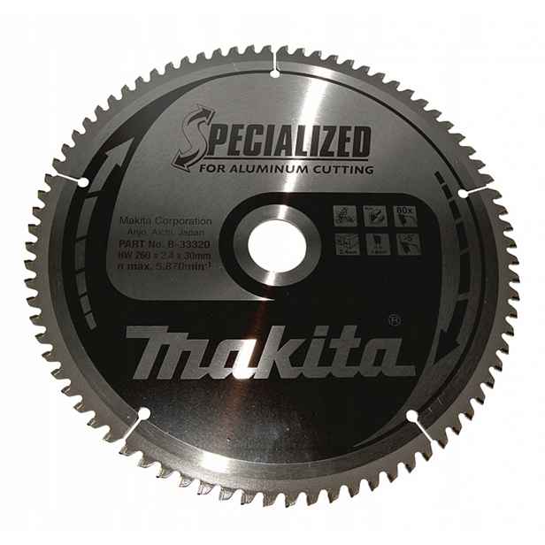 Řezací Kotouč Specializovaný 260x30mm 80Z Makita B-33320