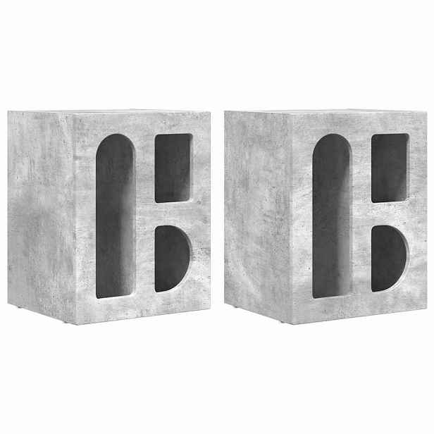 vidaXL Noční stolek ELST 2 ks Betonově šedá 40 x 35 x 50 cm