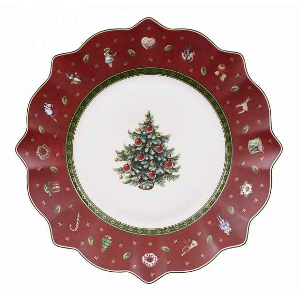 Villeroy & Boch Toy´s Delight vánoční dezertní talíř, červený, 24 cm