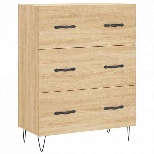 vidaXL Příborník dub sonoma 69,5 x 34 x 90 cm kompozitní dřevo