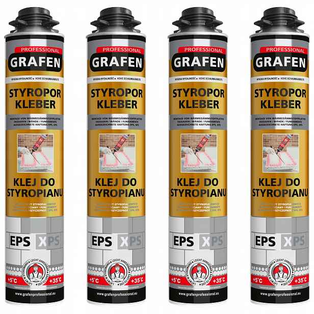 Lepidlo na polystyren Xps Eps Grafen Professional Pianoklej 700 ml
