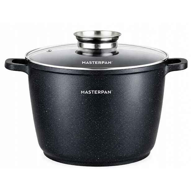 Malý Hrnec Mramorový Kotlík 20 CM 4 L Masterpan Černý
