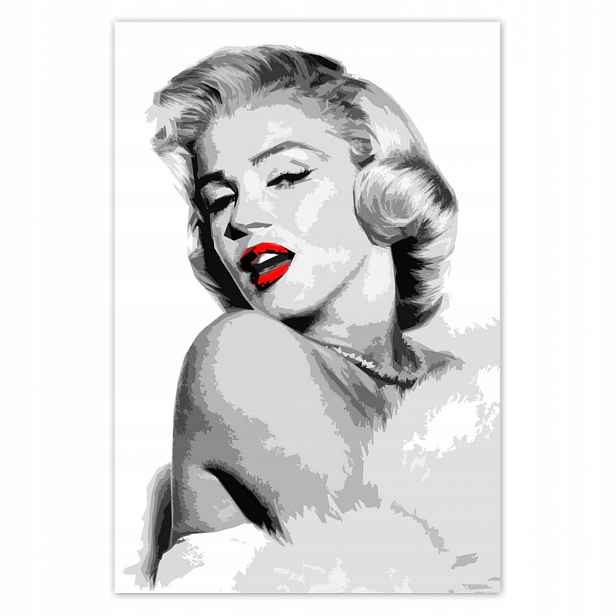 Plakáty 125x185 Marilyn červené rty