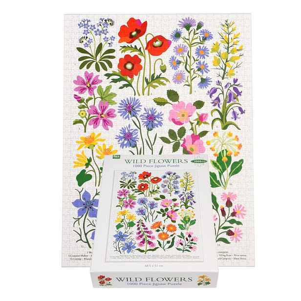 Puzzle (počet dílků 1000) Wild Flowers – Rex London
