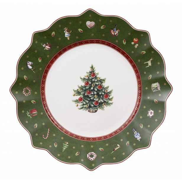 Villeroy & Boch Toy´s Delight vánoční dezertní talíř, zelený, 24 cm