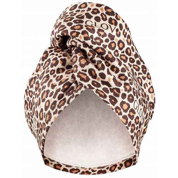 Glov Wrap Soft Turban Na Vlasy Cheetah