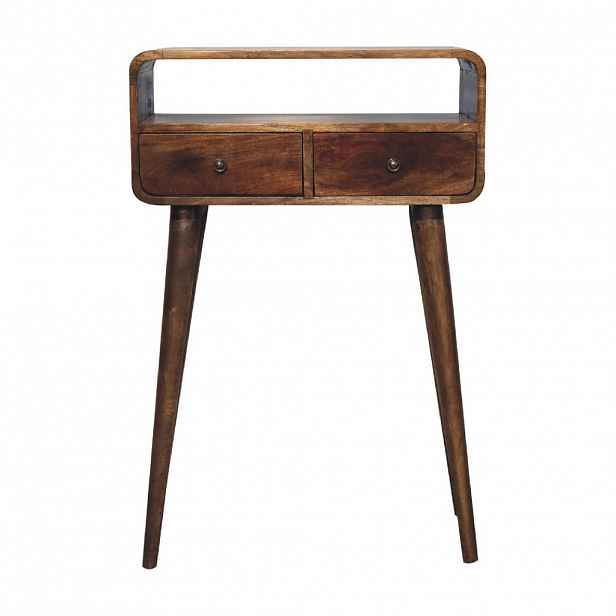 Artisan Furniture PSACÍ STŮL 1 zásuvka, soustružené nohy, hnědá
