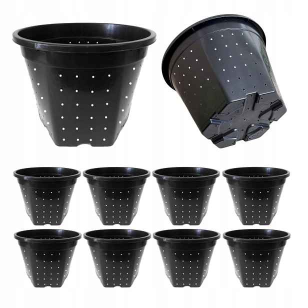 Ažurové květináče zapuštěné do země 10L 29 Cm x10 pro vánoční stromky s jehličnany