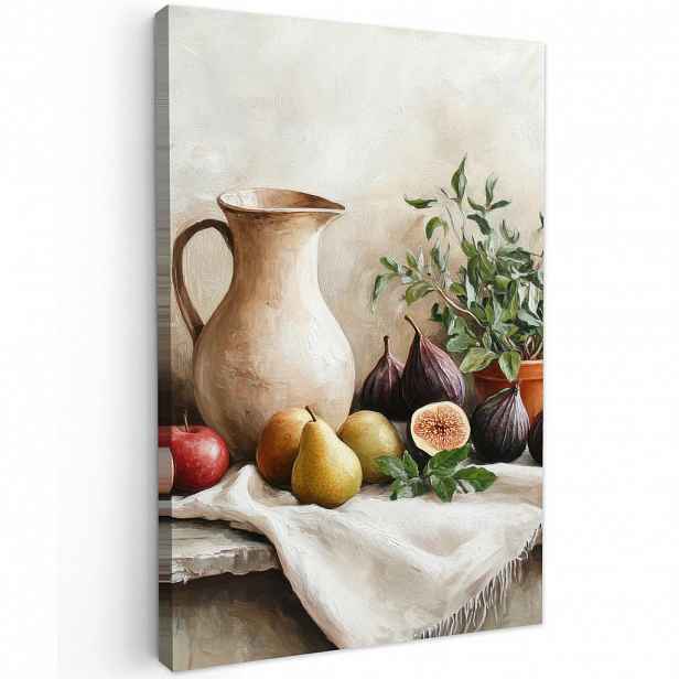 MuchoWow OBRAZ NA PLÁTNĚ Ovoce - Byliny - Venkov 20x30 cm