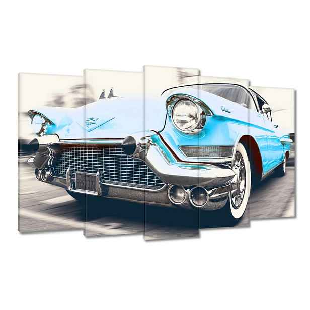 Obrazy 100x60 Modrý Cadillac