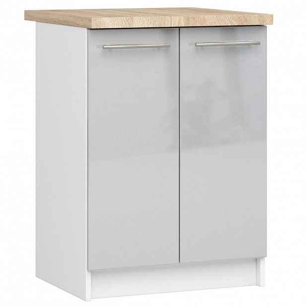 RAUMHIRSCH FURNITURE SPODNÍ SKŘÍŇKA bílá, metalická lesklá 85/60/46