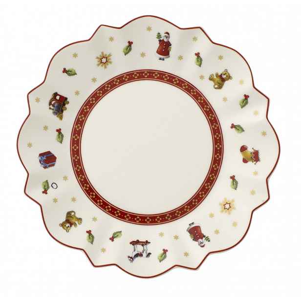 Villeroy & Boch Toy´s Delight vánoční pečivový talíř, bílý, 17 cm