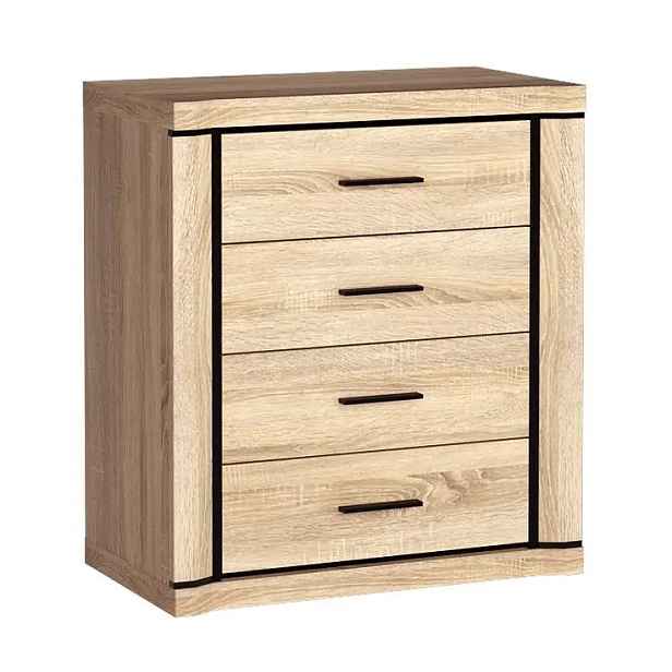 Casarredo Komoda DALLAS D-4 barva dub sonoma