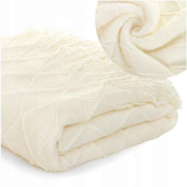Deka 127x152 Přehoz na postel Akryl Bavlna Nasi