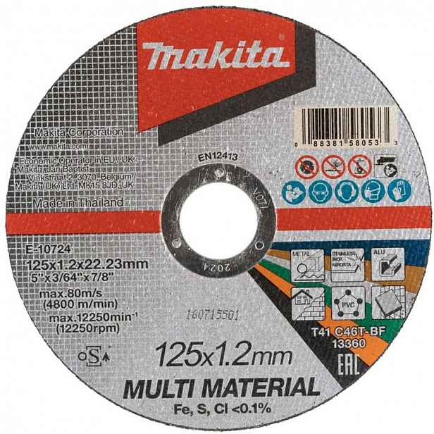 Makita - Řezný kotouč 125x22,23 mm E-10724