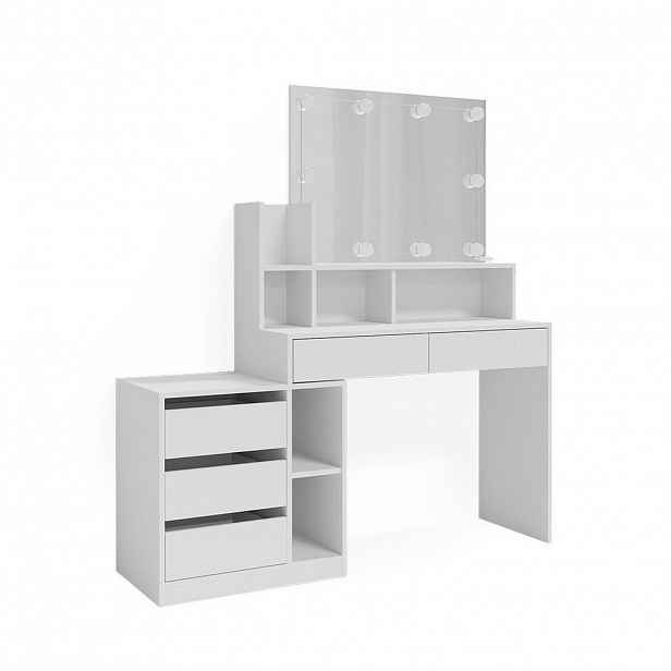 Vicco TOALETNÍ STOLEK Anja Bílá 139.8 cm s osvětlením LED