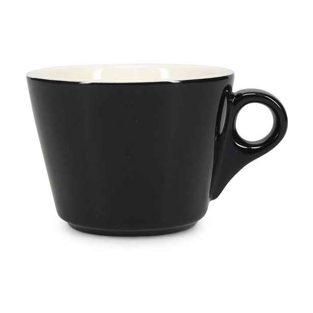 Černý porcelánový šálek na cappuccino 160 ml Barista – BonBistro