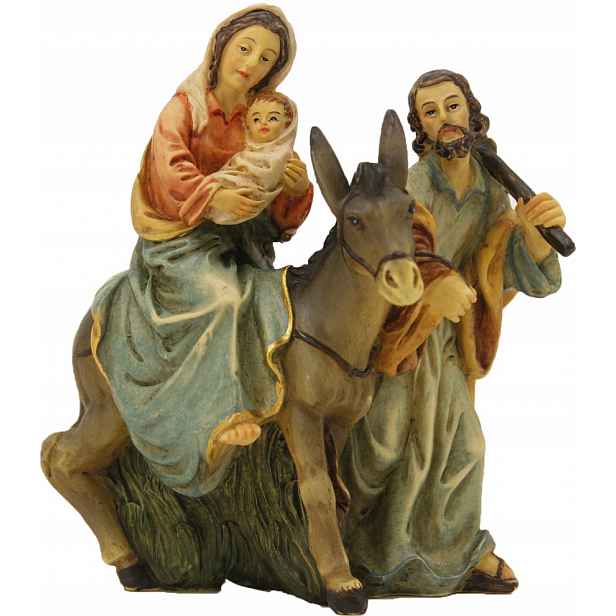 Figurka Svatá rodina Útěk Do Egypta výška 9,0 cm pro figurky o výšce 8,0 cm