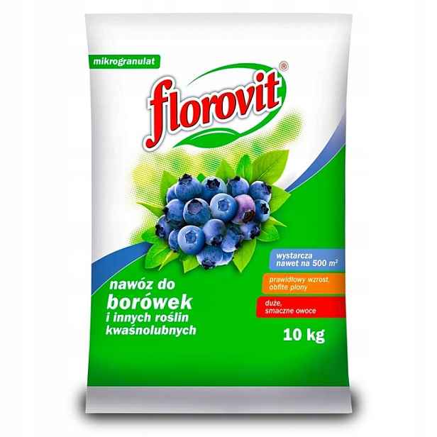 Hnojivo Na Borůvky Pro Kyselomilné Rostliny Florovit Granulát 10 Kg