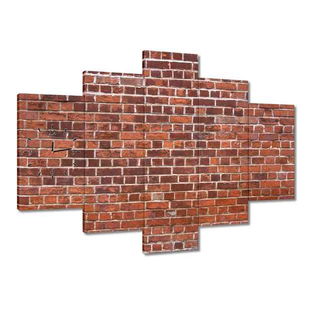 Hodiny 150x105 Cihlová zeď Cihly