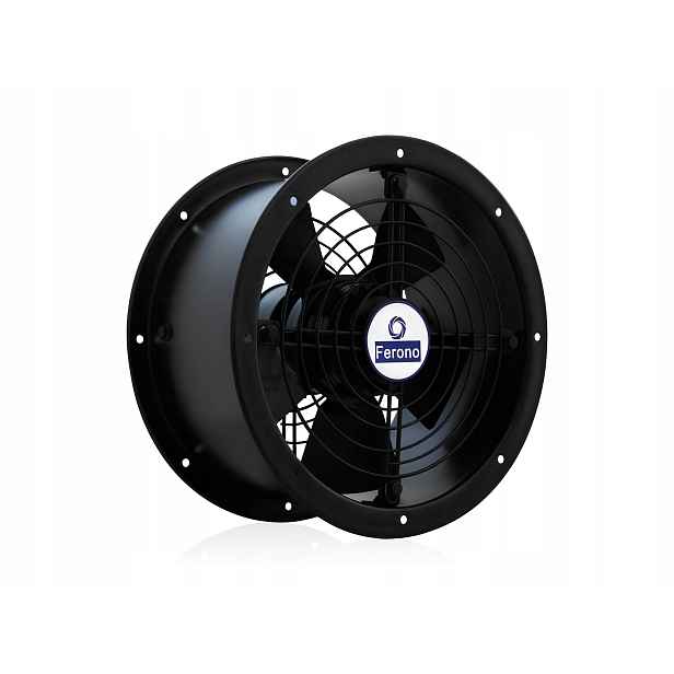 Kanálový ventilátor 2100 m³/h průmyslový Vodotěsný IP55 axiální 250 mm